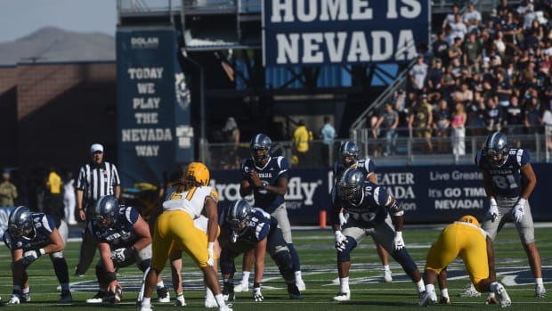 Nevada falls to Idaho at Mackay Stadium in Reno on Sept. 9, 2023.  